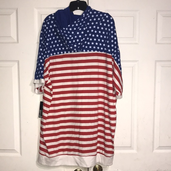 NWT Men’s Stars & Stripes Hoodie - Picture 6 of 9